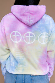 Perfect Peace Tie Dye Hoodie - Sherbet - Stained Glass Apparel