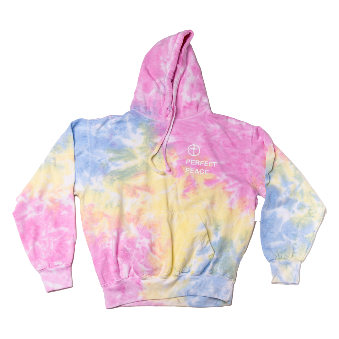 Perfect Peace Tie Dye Hoodie - Sherbet – Stained Glass Apparel